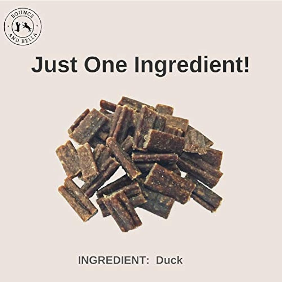 Bounce and Bella Pure Duck Nibbles – 100% Natural, Single-Ingredient Dog Treats – Grain-Free, No Nasties, Perfect for Puppies & Dogs of All Ages (5 Pack)