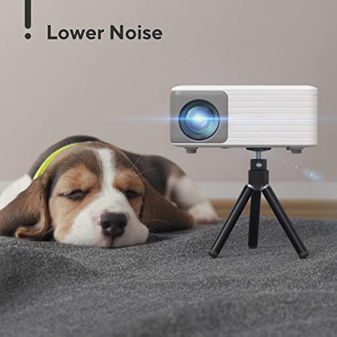 Mini Projector, AKIYO O1 2025 Upgraded 15000Lumen Projector, 50% Zoom, ±50° Keystone, Portable Projectors 1080P Full HD Supported, Compatible with iOS/Android/TV Stick/HDMI/USB/Switch(Tripod Included)