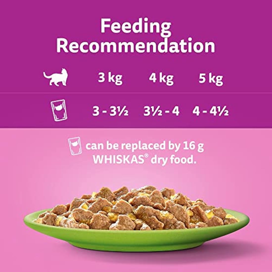 WHISKAS - 7+- Senior Wet Cat Food Pouches - 84 x 85 g - Mixed Selection in Jelly - Bulk Cat Food Megapack - 84 Pouches
