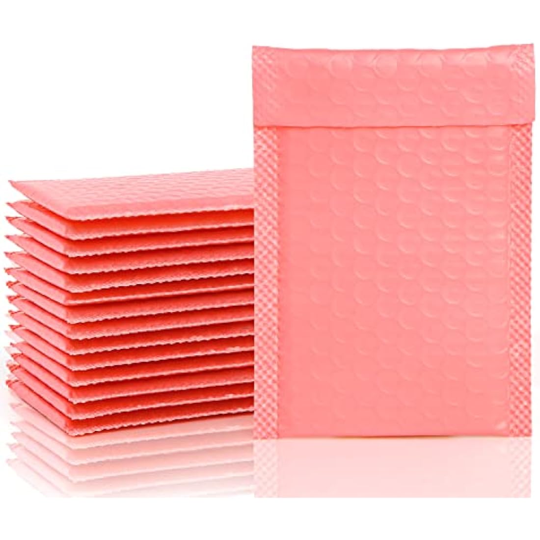 VEYLIN Bubble Mailers,24PCS Poly Bubble Mailers Small Padded Envelopes for Shipping, Mailing, Packaging(110x190mm Pink)