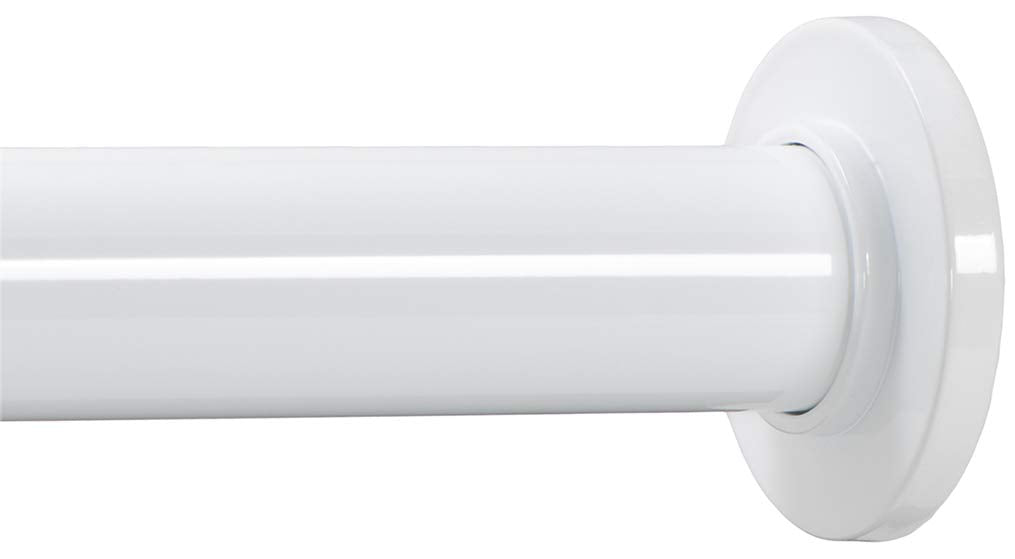 Ivilon Tension Curtain Rod - Spring Tension Rod for Small Windows or Shower, 16 to 24 Inch. White