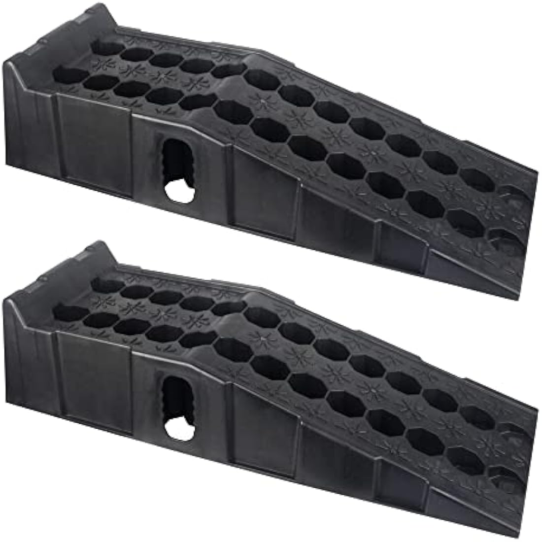 DAYUAN 2 pcs 7 ton Plastic Car Ramps Heavy Duty Garage Ramps for Lifting Automotive Vehicles Workshop Car Service and Repair