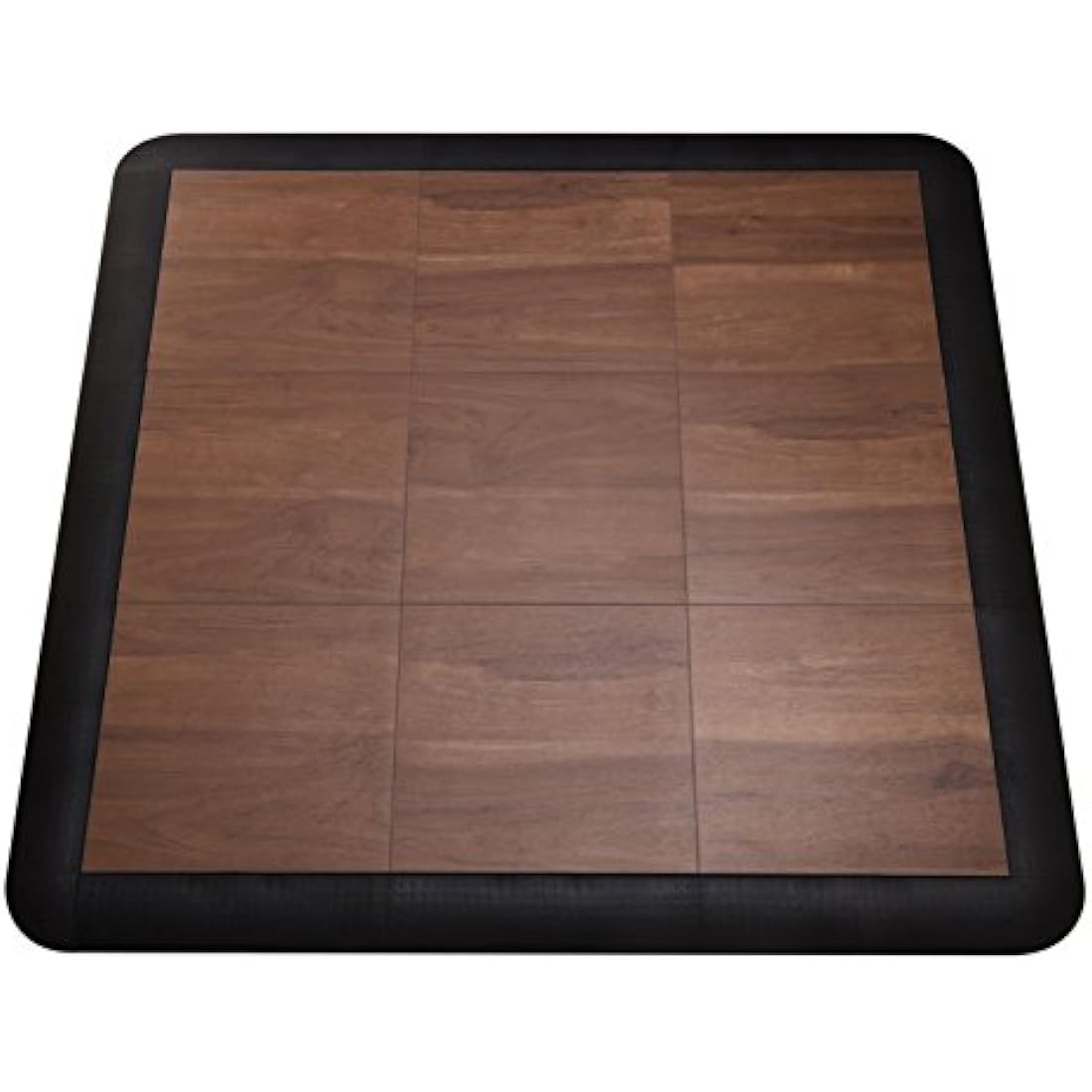 SnapFloors 3X3DKMAPLEFLOOR Modular Dance Floor Kit (3' x 3'), DARK MAPLE, 21 Piece