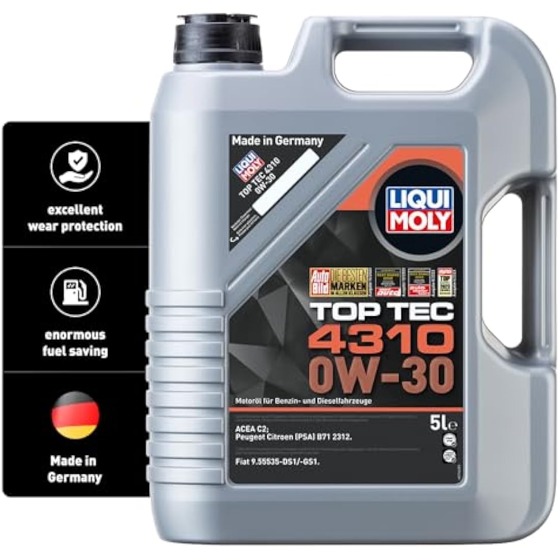 LIQUI MOLY Top Tec 4310 0W-30 | 5 L | Synthesis technology motor oil | SKU: 2362