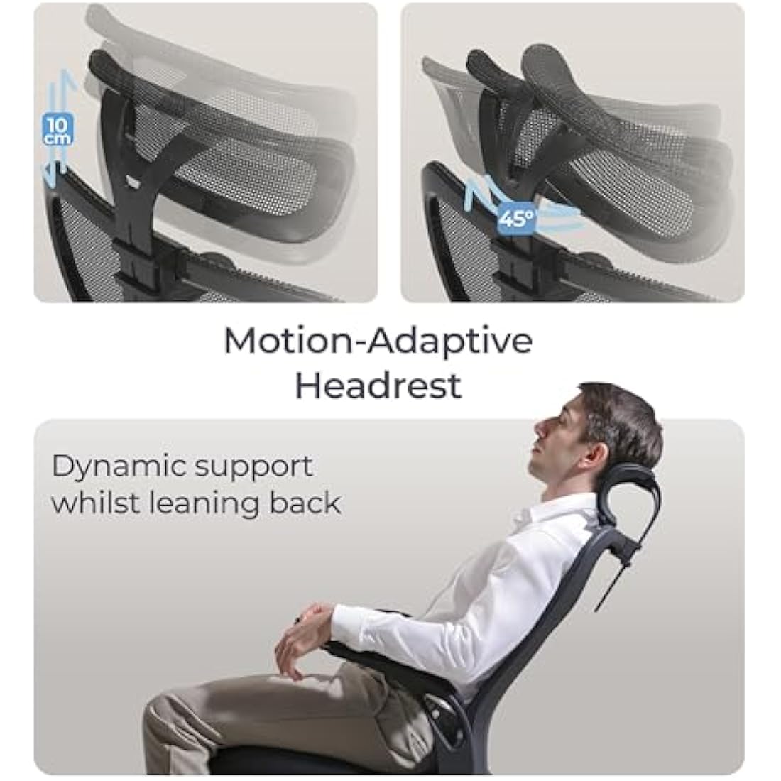 Tervo Model U | Folding Office Chair for Small Spaces | Ergonomic Design with High Rebound Mesh | Computer Desk Chair for Gaming | For Adults & Kids | Foldable & Compact with Flip Up Arms