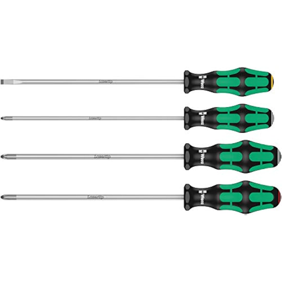 Wera 335/350/355/4 Kraftform Plus Lasertip Screwdriver set, PH/PZ/SL, 4pc, 05347736002