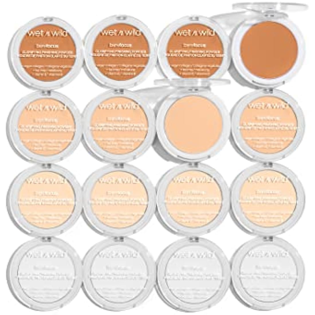 Wet n Wild, Bare Focus, Makeup Clarifying and Finishing Powder, Translucent and Matte for a Flawless Makeup Base, Long-Lasting, with Hyaluronic Acid and Vitamin E, for All Skin Tones