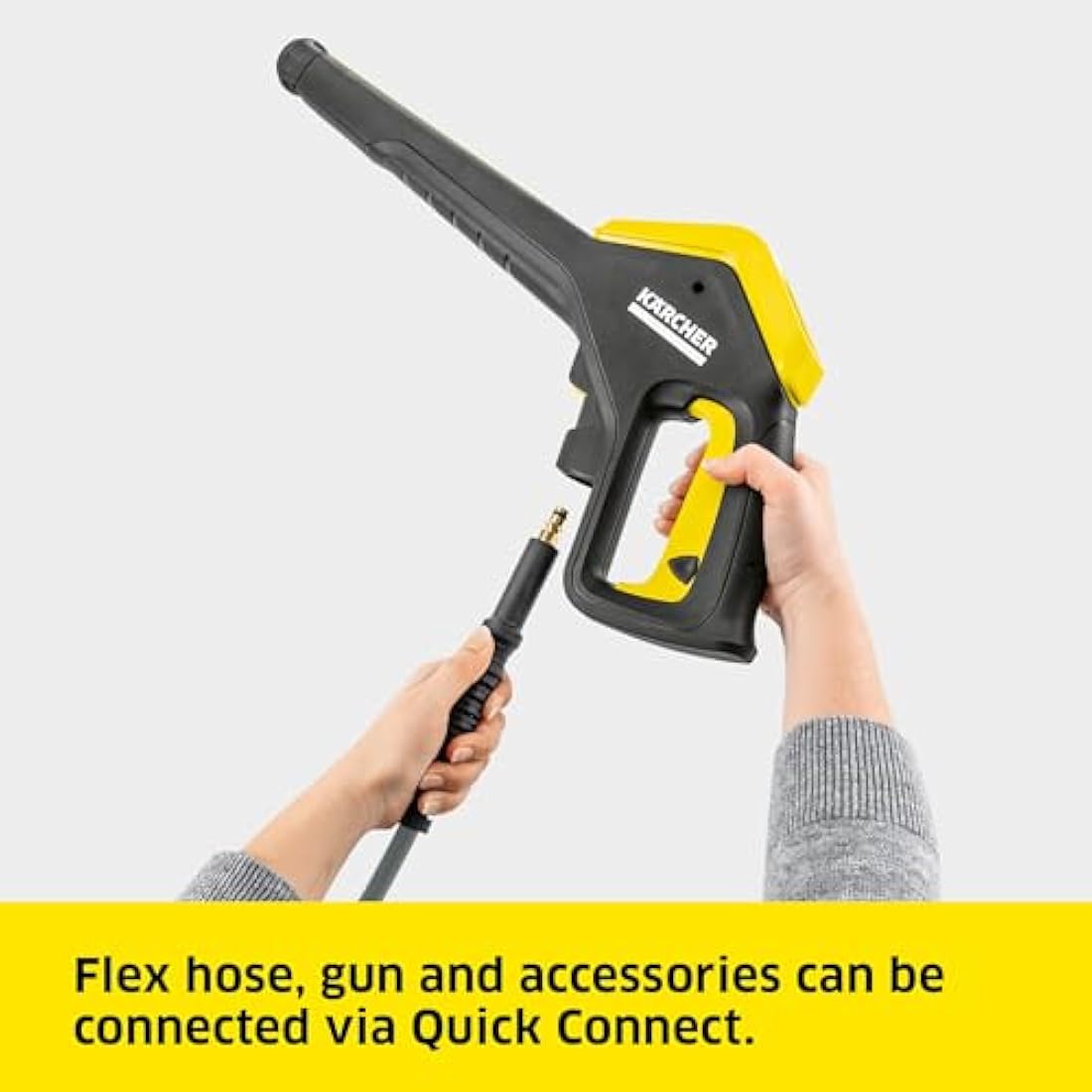 Kärcher K 4 Power Control Flex Pressure Washer, Pressure: max. 130 bar, Flow Rate: 420 l/h, Area Coverage: 30 m²/h, Water Filter, Weight: 11.5 kg, High-Pressure Flex Hose, Dirt Blaster, Spray Lance