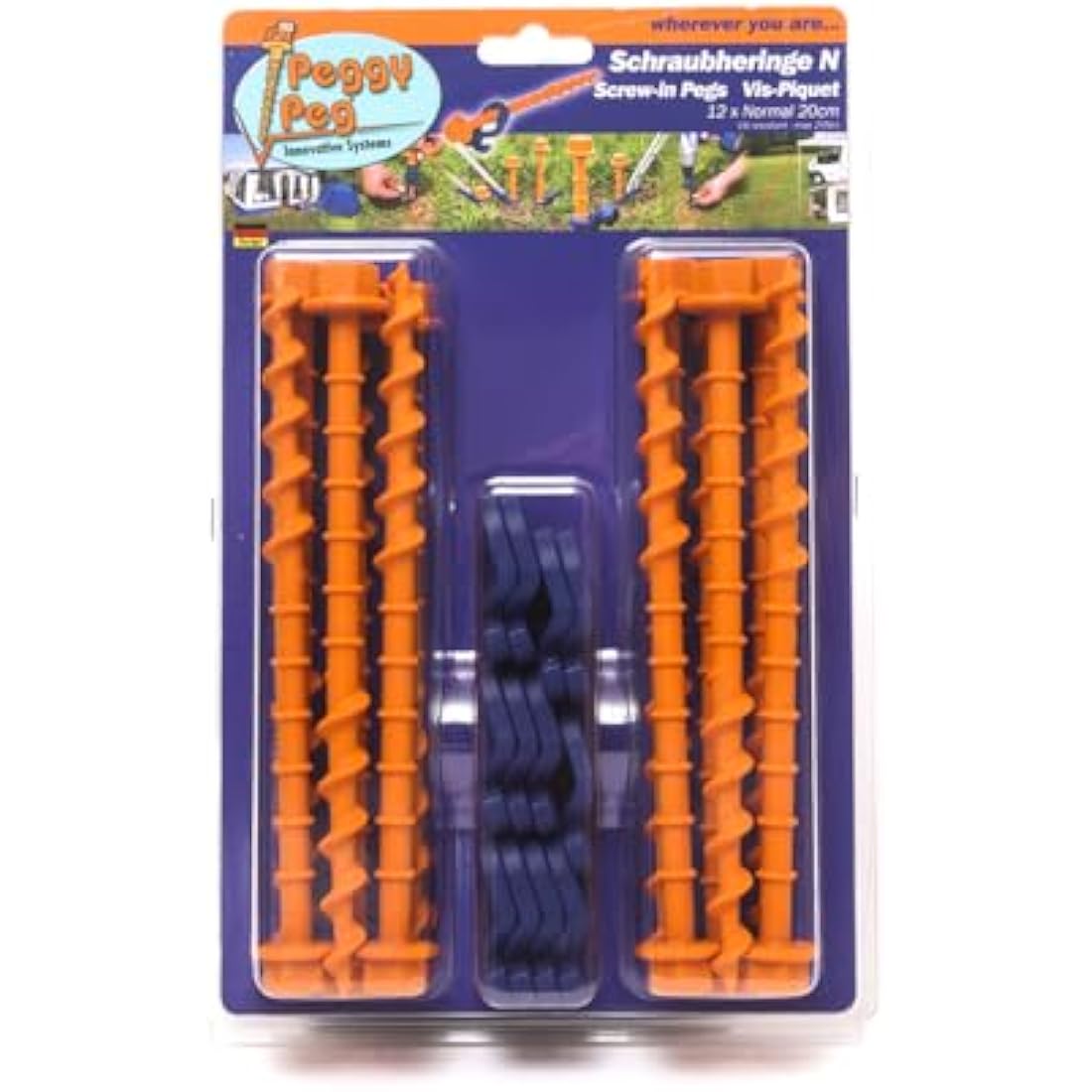 Peggy Peg Screw-in Peg Normal (N) • Pack of 12