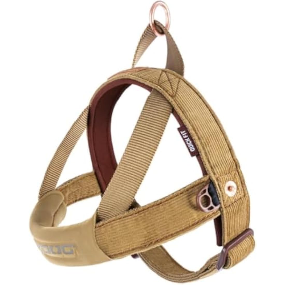 EZYDOG Quick Fit Dog Harness | Small, Medium, Large, K9, Reflective Stitching, Water Resistant Materials, No Pull (Corduroy)