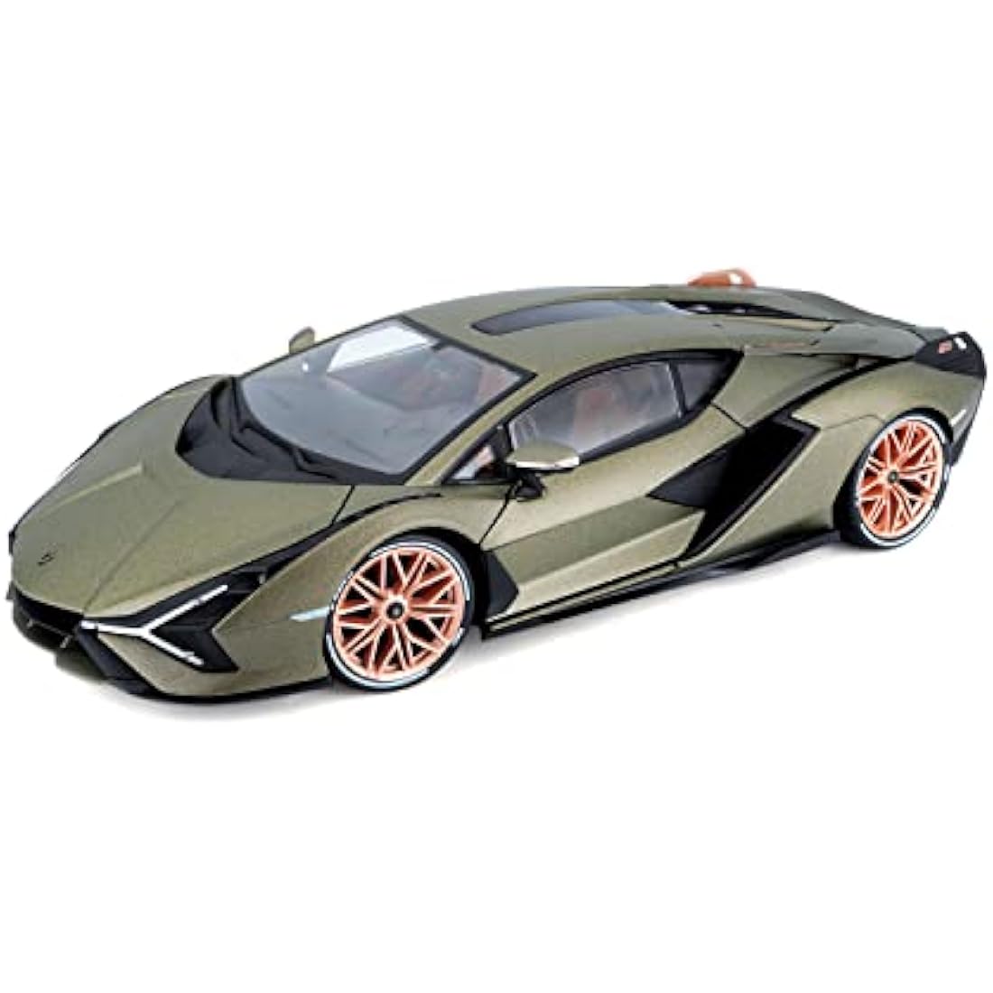 Bburago LAMBORGHINI SIAN Super Car - 1:18 Scale - Incredibly Detailed Die-Cast Replica Collectible Model Vehicle, Green
