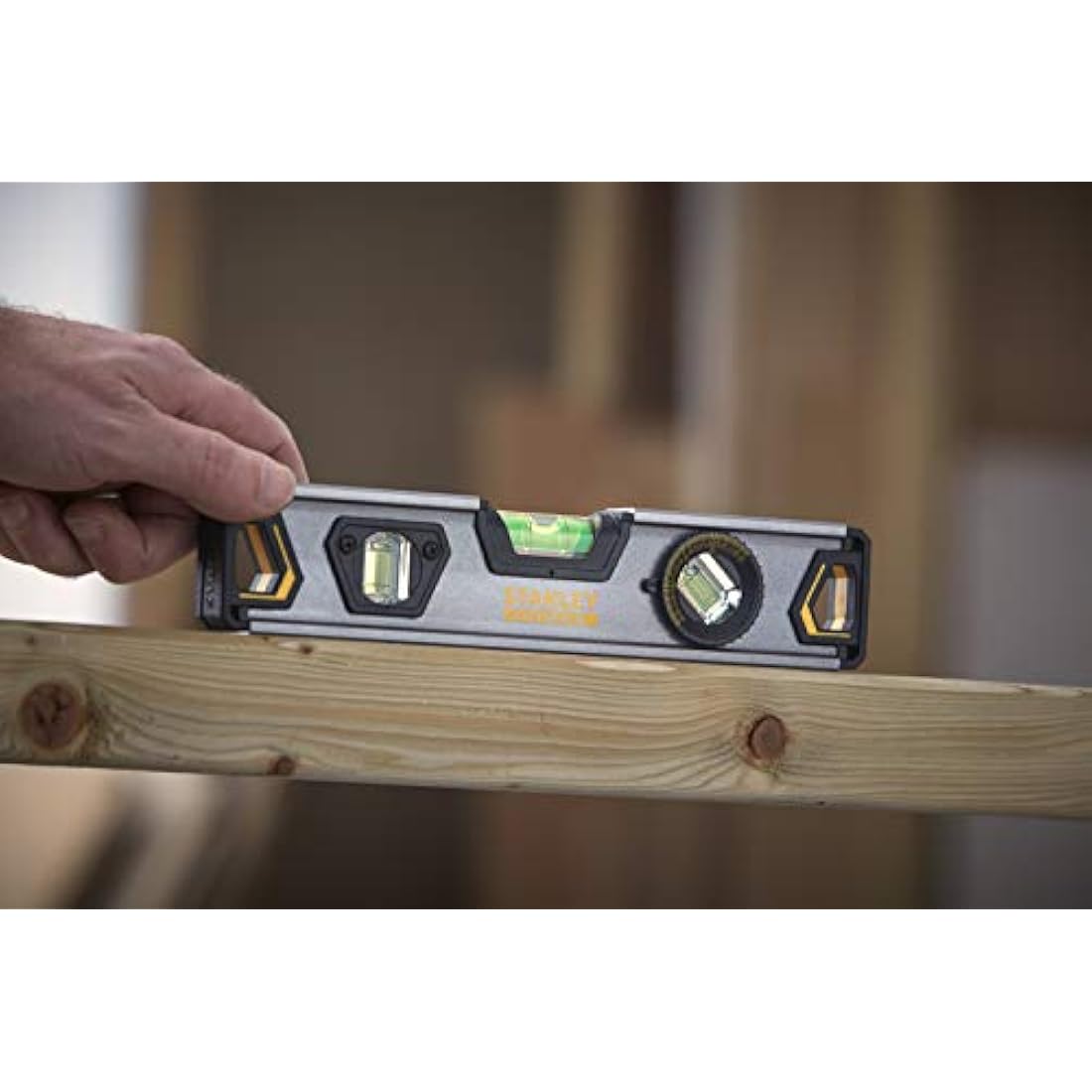 Stanley XTHT0-42495 "Torpedo Pro" Aluminium Spirit Level, Black, 23 cm