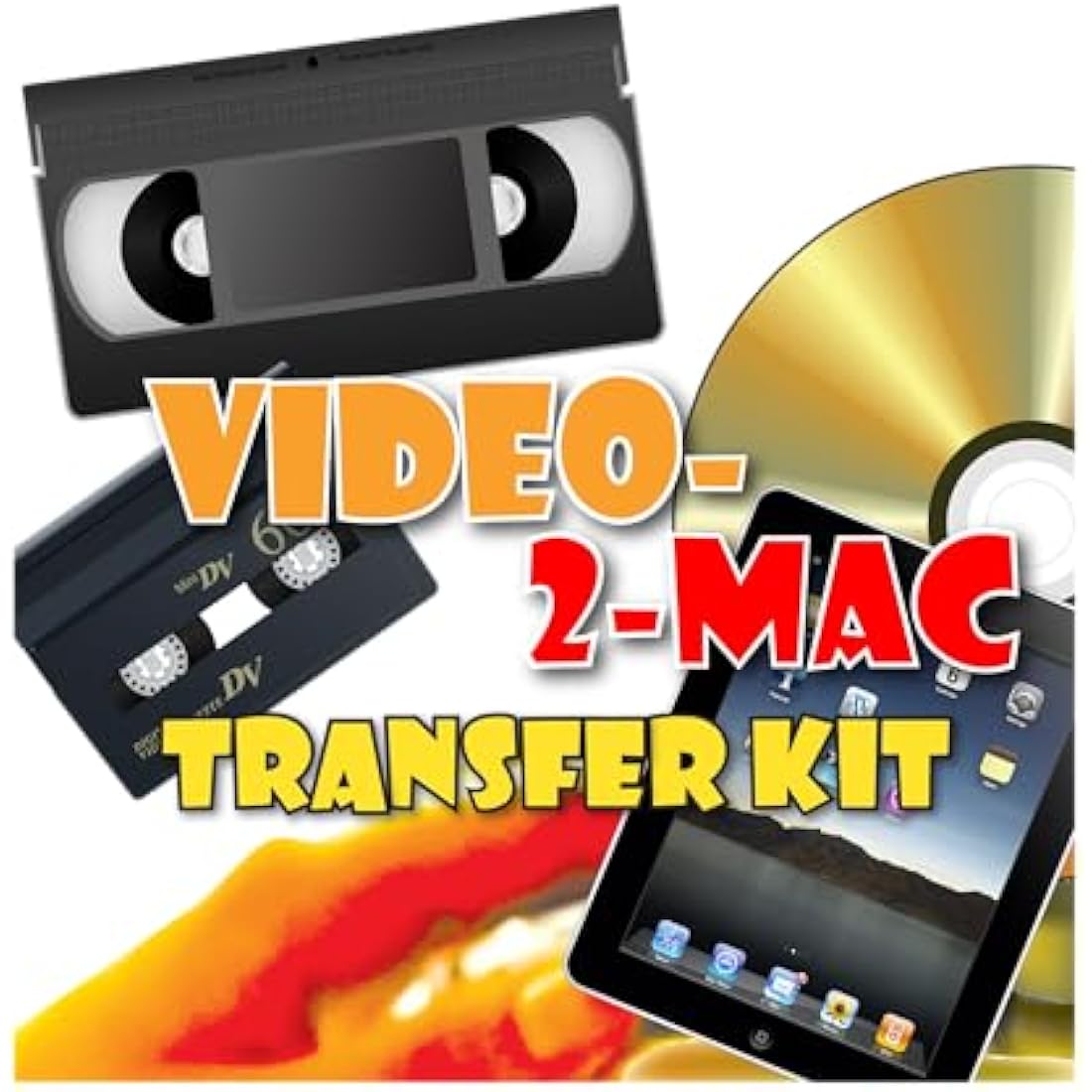VHS and Camcorder USB Video Capture Kit for Mac and PC. For Sequoia/Sonoma and Windows 10/11. Create MP4 Files and DVDs from VHS, Hi8, MiniDV.