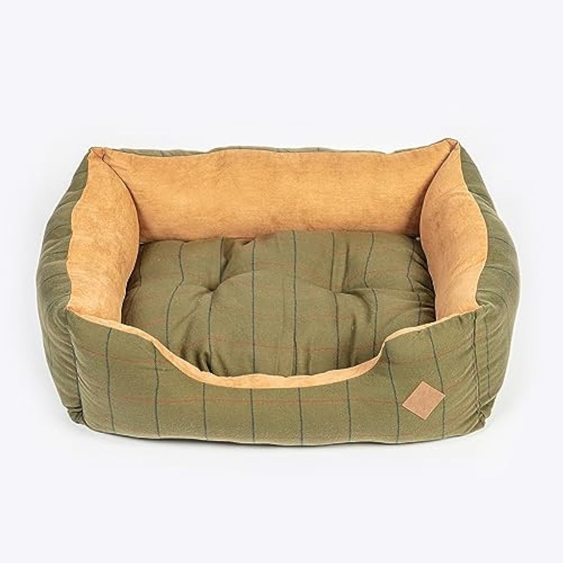 Danish Design Hunter Tweed Faux Suede Hard Wearing Fully Washable Dog/Puppy Snuggle Bed 34 Inch