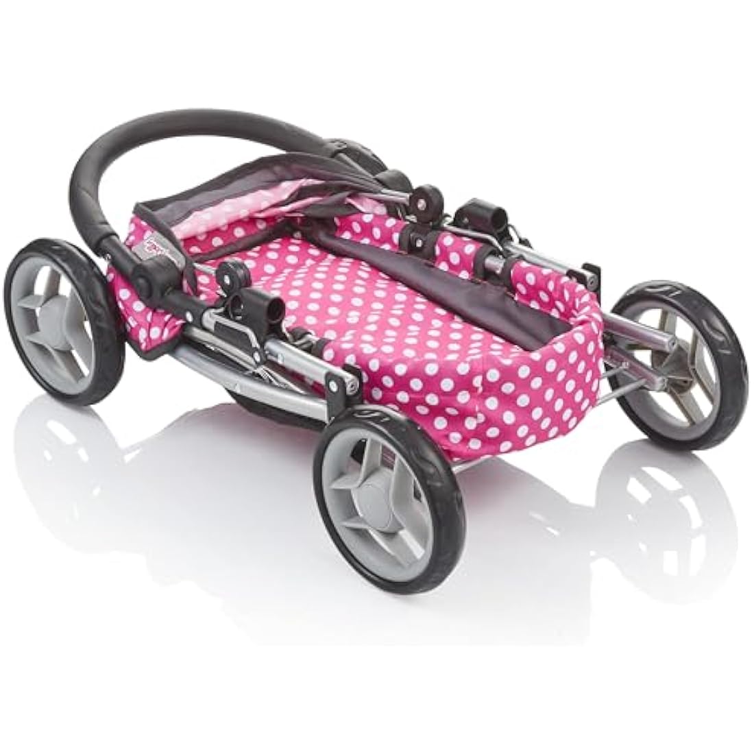 Molly Dolly My First Dolls Pram - Adjustable Toy Pram for Girls Age 2-5 Year Old - Baby Doll Pram - Dolls Toy Pushchair Stroller