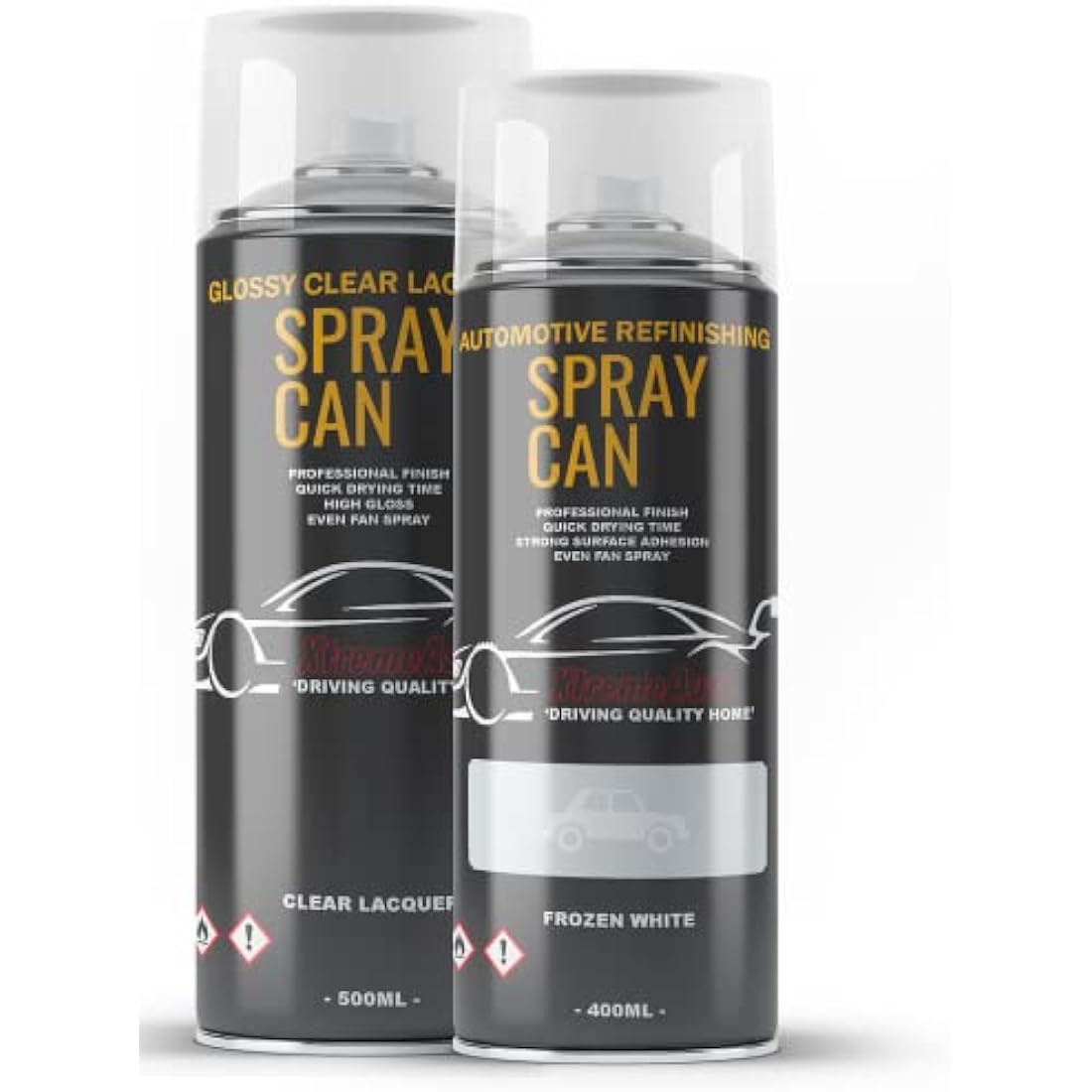 Xtremeauto Aerosol Spray Paint Kit For Ford Focus Frozen White 5 400ml Repair Paint Can