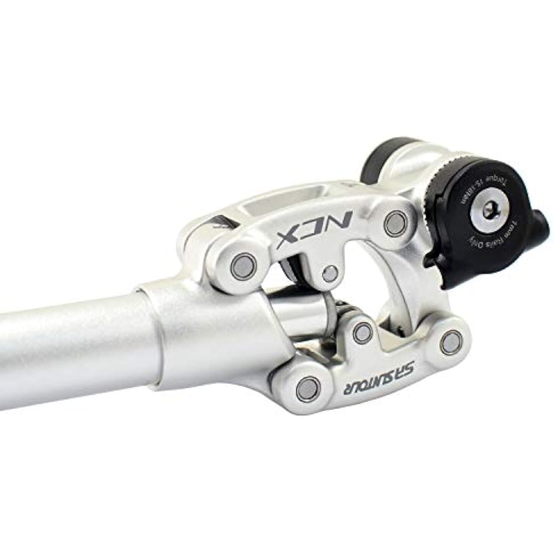 SR Suntour SP12 NCX Suspension Seat Post, Silver, 31.6x400mm, Mountain Bike, Internal Coil w/ Preload Adjust