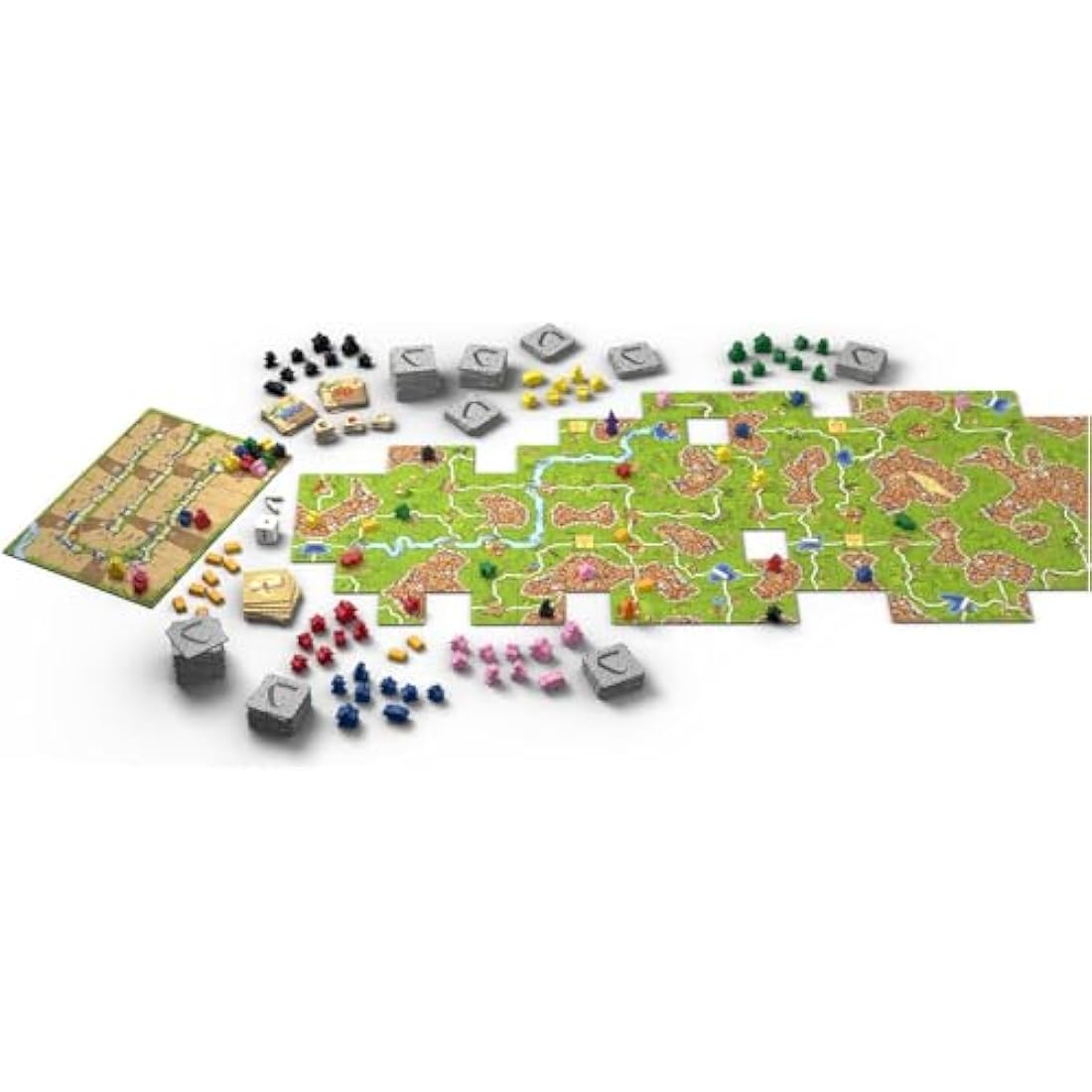 Z-Man Games Carcassonne Big Box (2022) | Board Game | Ages 7+ | 2-6 Players | 35 Minutes Playing Time, Multicoloured, (ZMGZH010)