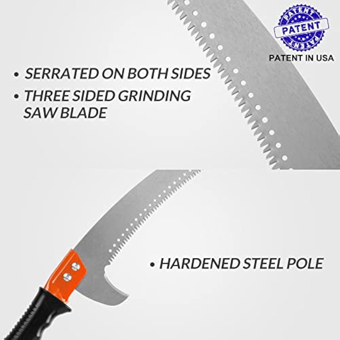 Walensee Pole Saws for Tree Trimming 426cm Lightweight Manual Stainless Steel Extension High Pole Pruning Pole Saw with Blade for Trimmer Branches Pole Cutter Pole Pruner at Forestry Yard Garden Patio