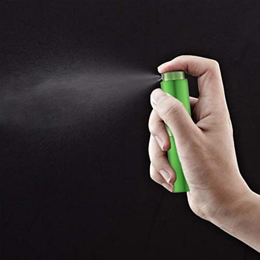 Toureal 8ml Travel Perfume Atomiser Refillable - Mini Aftershave Spray Bottle - Small Glass Fragrance Atomizer for Women - Portable Empty Cologne Refill Pump Dispenser for Men Green
