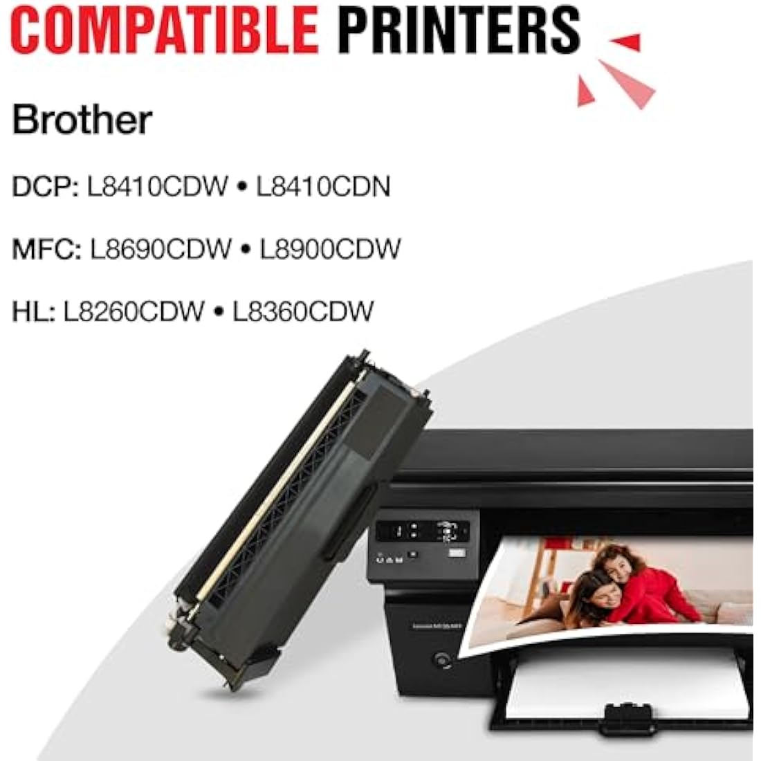 TONER EXPERTE Compatible Brother TN423 TN421 Toner Cartridge Replacement for TN-423 TN-421 for DCP-L8410CDW HL-L8260CDW HL-L8360CDW HL-L9310CDW MFC-L8690CDW MFC-L8900CDW 4-Pack