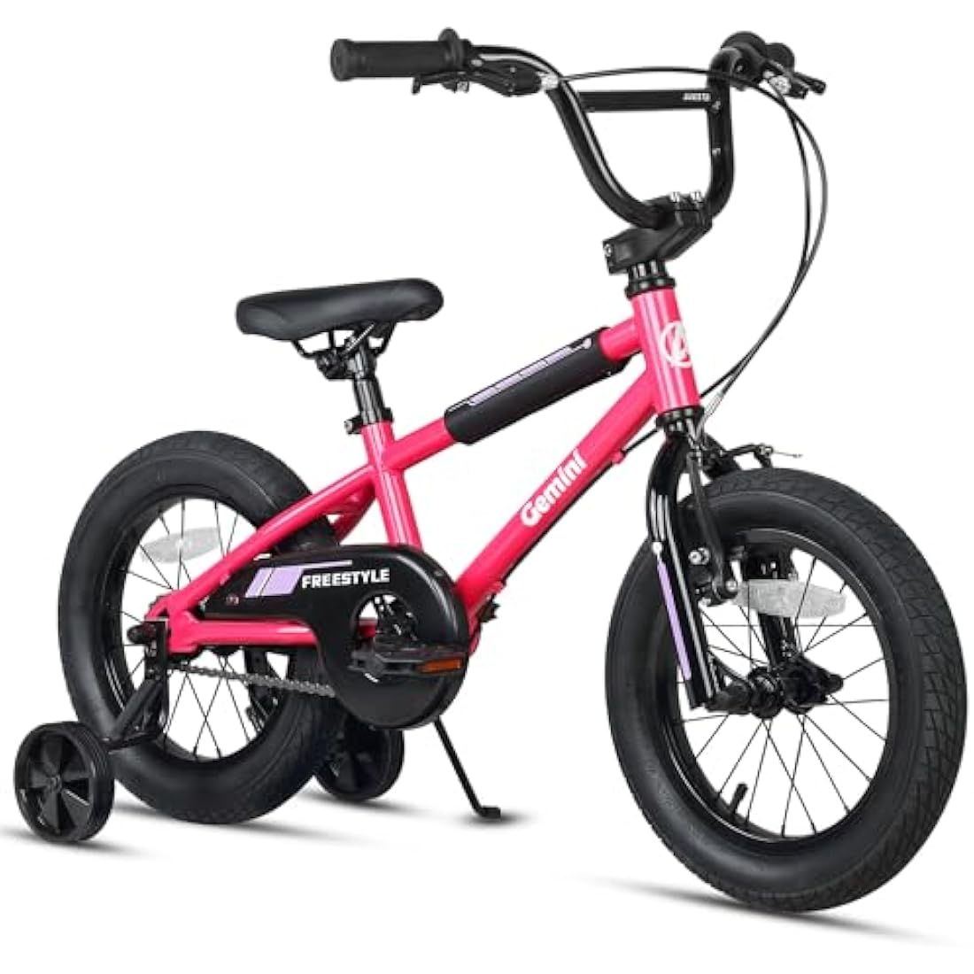 AVASTA 12 Inch Kids Bike BMX Style Bicycle with Stabilisers & Kickstand & Bell for 2-8 Years Old Boys Girls, Multiple Colors