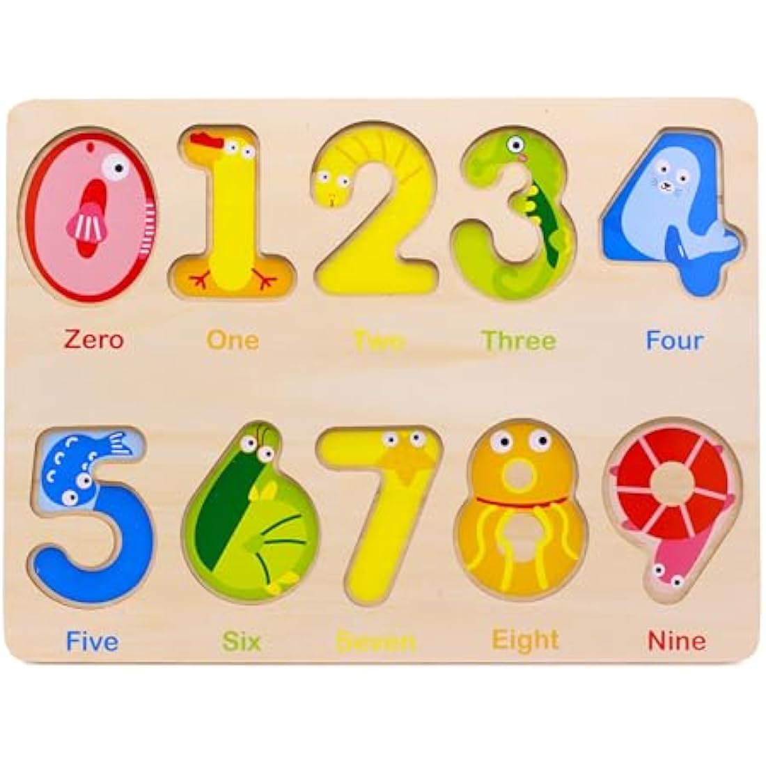 Toddler Puzzles for kids age 2-4 years old-Wooden Learning Number Preschool Puzzles