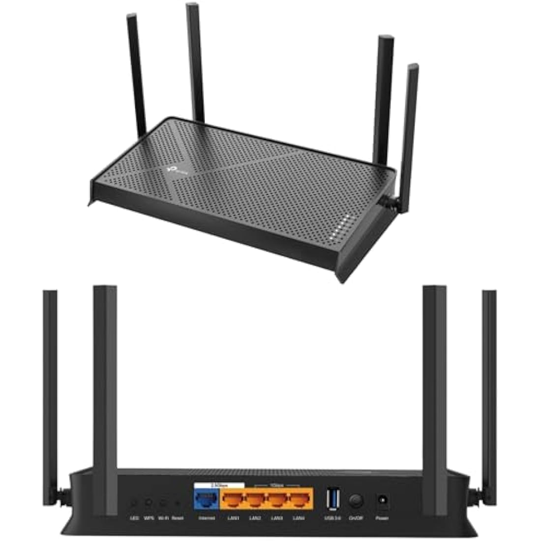 TP-Link Archer BE230 Dual-Band WiFi 7 Router, 3600Mbps Lightning-Fast Speeds, 2x 2.5G WAN/LAN and 3x 1Gbps LAN Ports, USB 3.0 Port, VPN WiFi Router, HomeShield Security, Easy Setup, EasyMesh