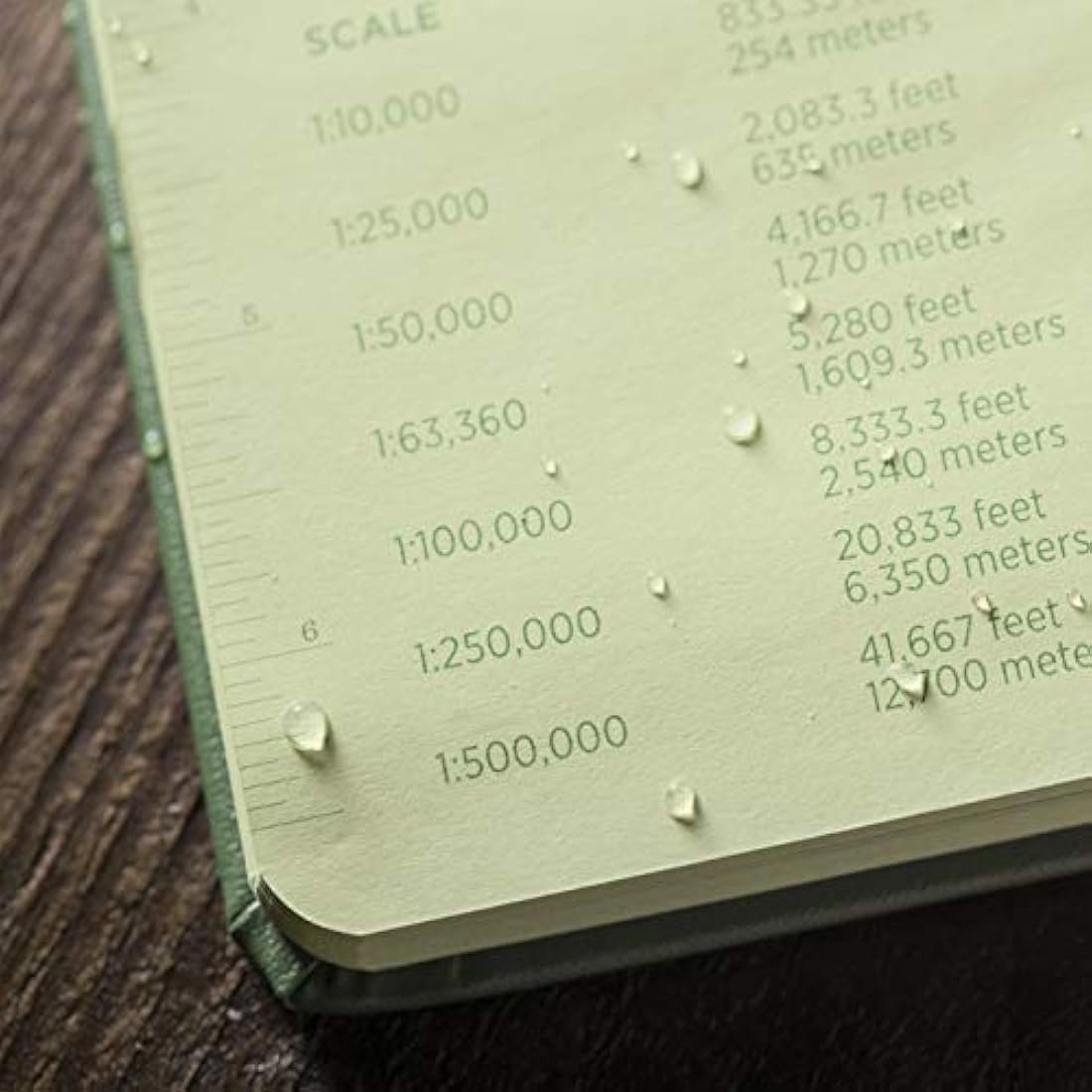 Rite in the Rain Weatherproof Hard Cover Notebook, 6.75" x 8.75", Green Cover, Universal Pattern (No. 970F-LG)