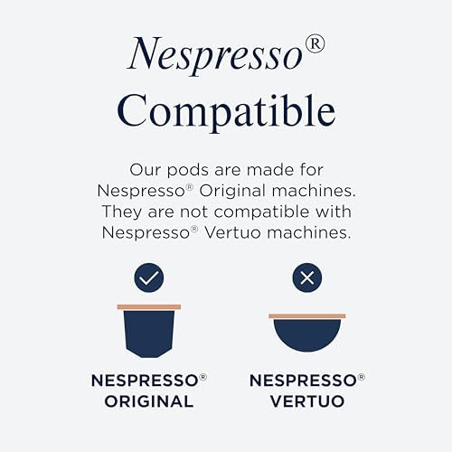 CafePod Espresso Decaf Coffee Pods - Compatible with Nespresso Coffee Machine, Intensity 12 with Rich Caramelised Chestnut Notes - Rainforest Alliance Sourced - Decaf Brunch Blend 108 Capsules