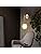 Nordic Wall Lamp Creative Golden Drop-Shaped Glass Metal Wall Light for Dining Room/Bedroom/Living Room/Study,White Light