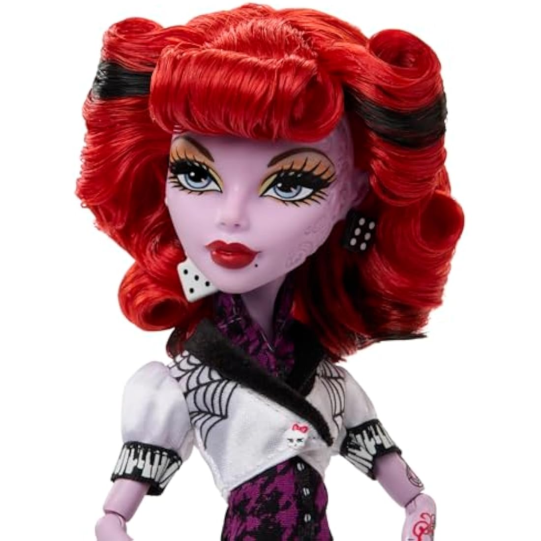Monster High Boo-riginal Creeproduction Doll, Operetta Collectible Reproduction with Doll Stand, Diary, and Pet Spider Memphis “Daddy O” Longlegs, HYV90