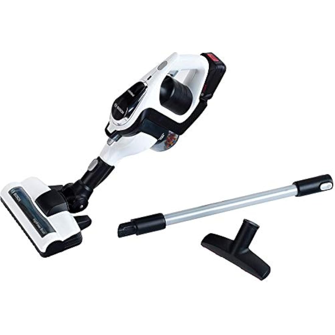 Theo Klein 6812 Bosch Unlimited Vacuum Cleaner I Battery-Powered Vacuum Cleaner with Suction and Sound Function I Dimensions: 16 cm x 16 cm x 80 cm I Toy for Children Aged 3 Years and Up