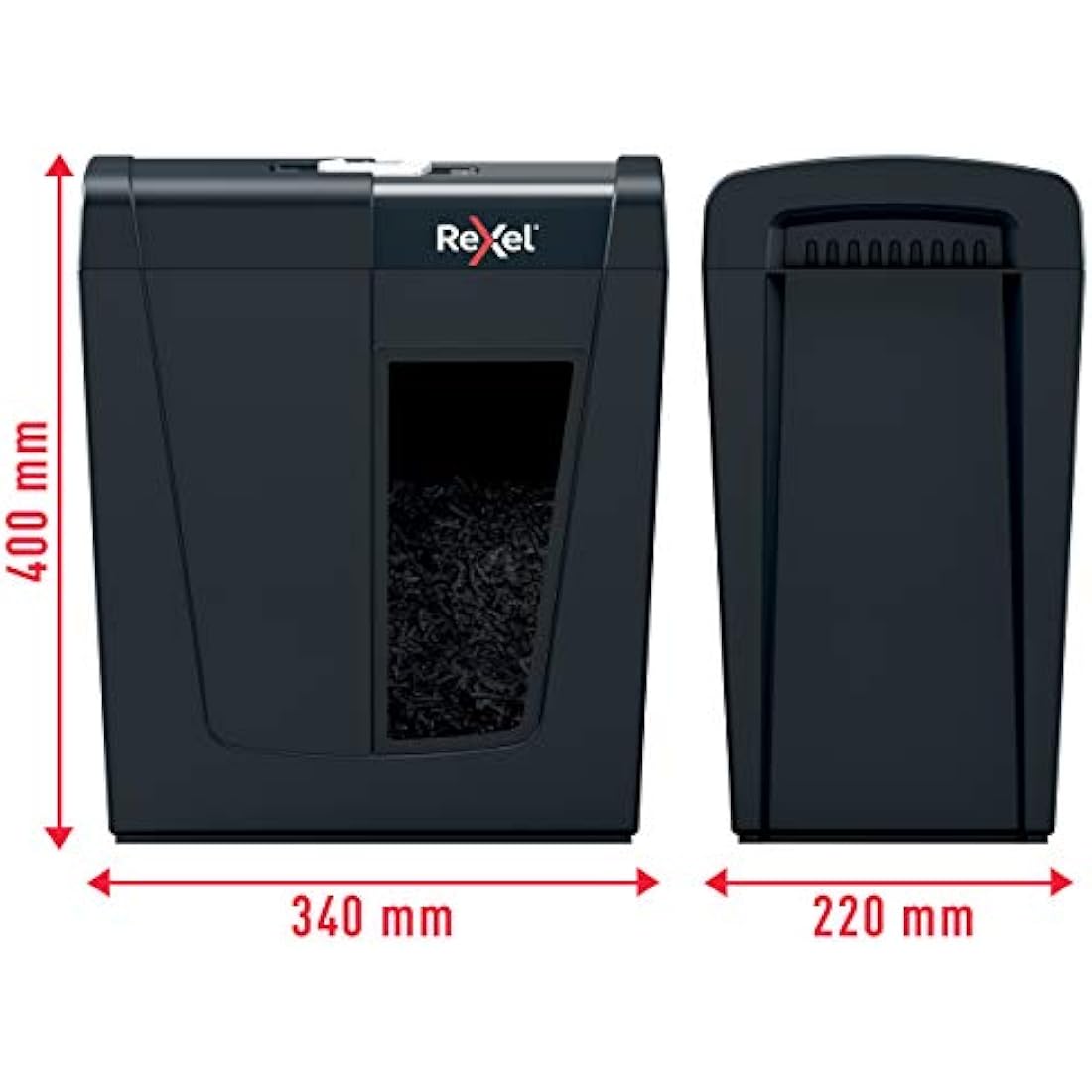 Rexel X10 Cross Cut Paper Shredder, Shreds 11-10 Sheets (70-80 gsm), P4 Security, Home/Home Office, 18 Litre Removable Bin, Quiet and Compact, Secure Range, 2020124
