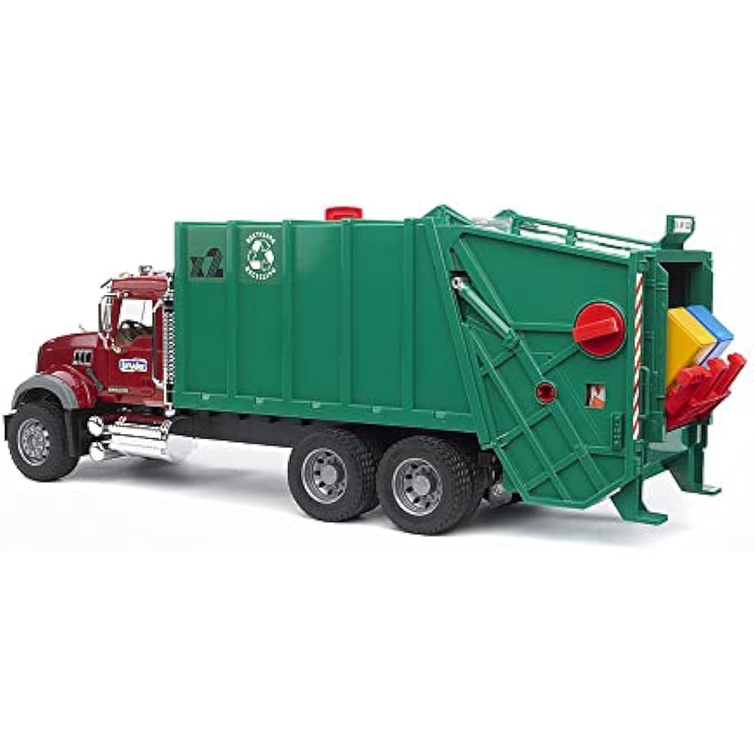 MACK Granite Garbage Truck (Red/Green)