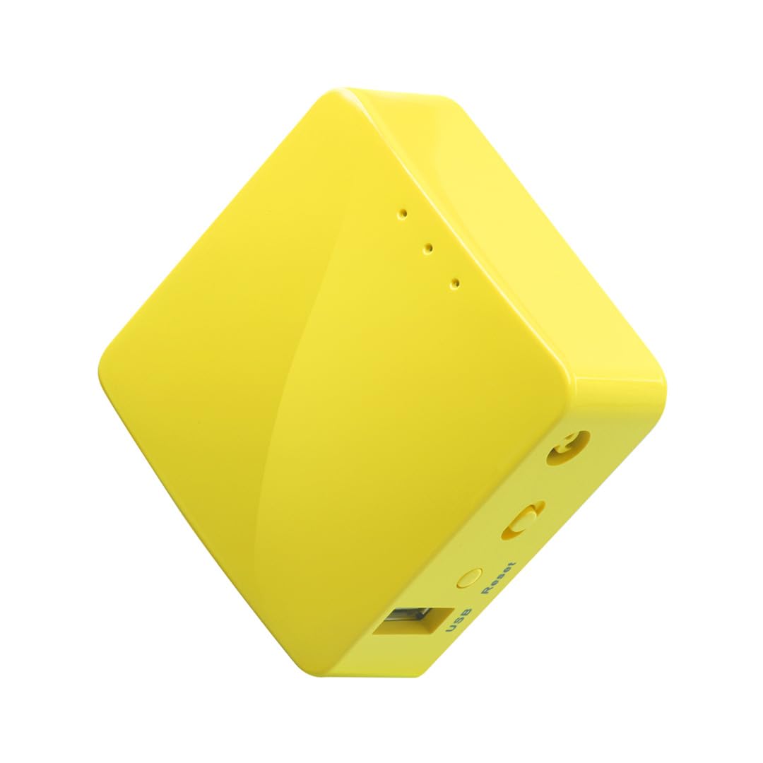 GL.iNet GL-MT300N-V2 (Mango) Wireless Mini Portable VPN Travel Router, Mobile Hotspot in Pocket, WiFi Repeater Bridge, Range Extender, OpenVPN Client,