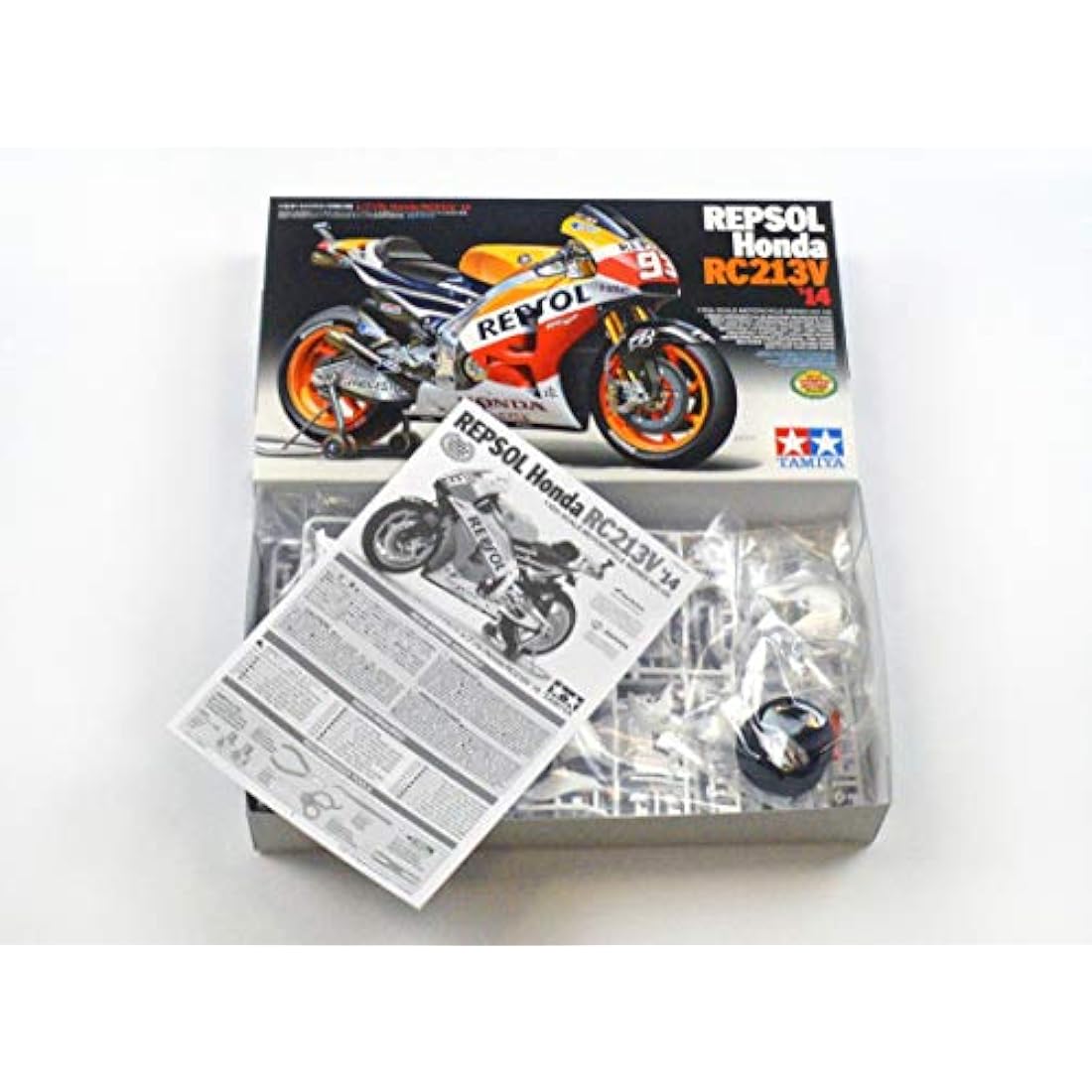 Tamiya TAM14130 1/12 Honda RC213V '14 Motorcycle Plastic 14130 Repsol RC213V4 1:12 Motorbike Model Kit