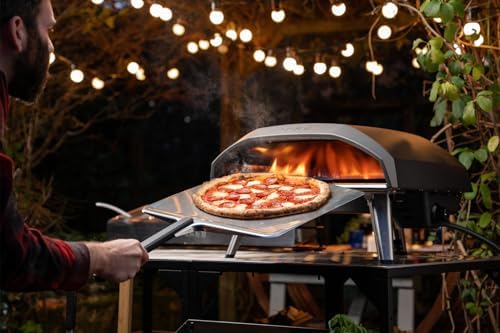 Ooni 16" Pizza Peel – Long Handle Super Smooth Aluminium Pizza Paddle – Lightweight Pizza Turning Peel Outdoor Pizza Oven Accessories…