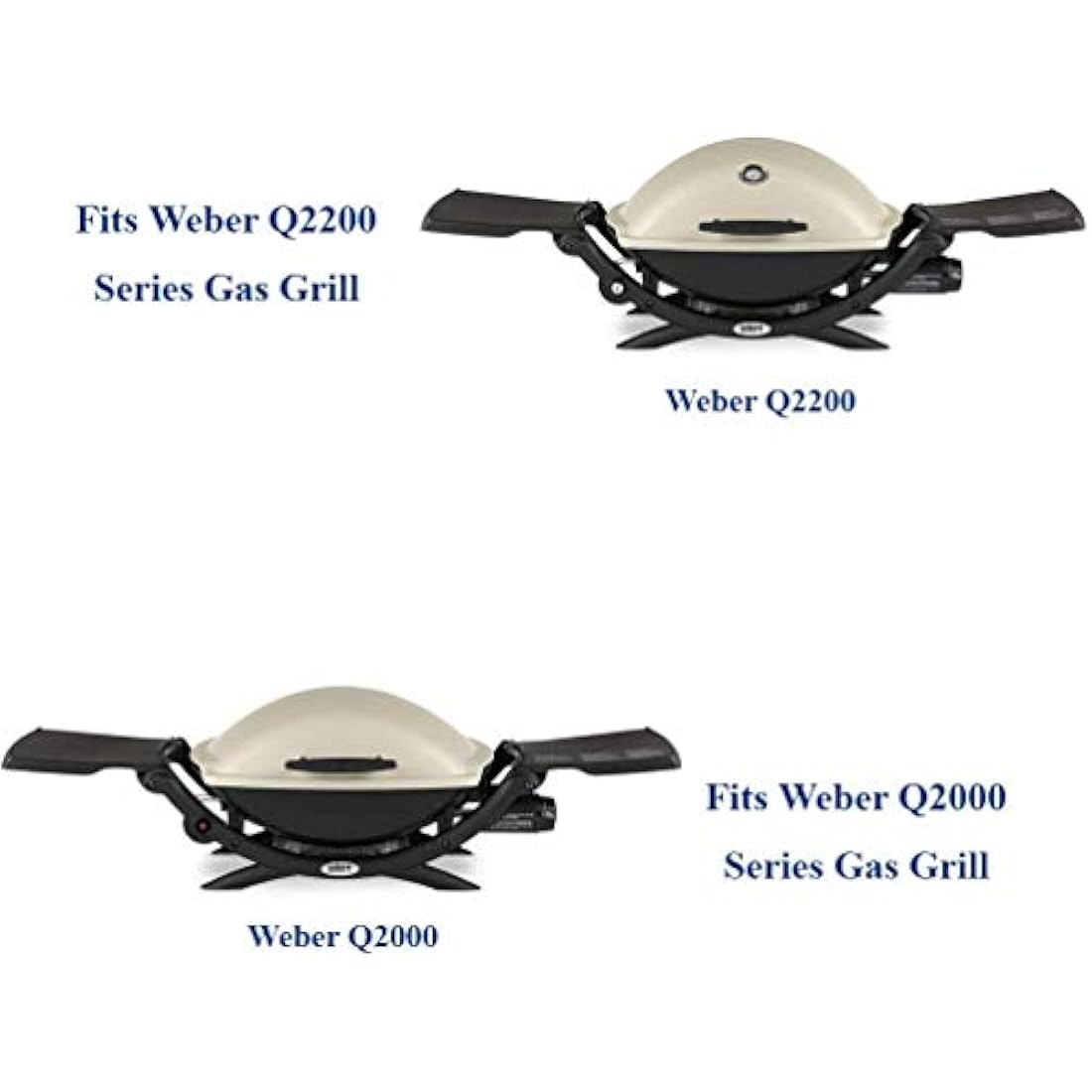 LOKHING 41862 52 CM Grill Burner for Weber Q200, Q220, Q2000 Q2200, 396000, 396001, 396002, 566002, 53060001, 54060001, Grill Burner Tube Pipe Kit Replacement for Weber 69956/60041