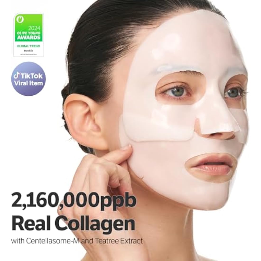SUNGBOON EDITOR Deep Collagen CICA Tea tree Overnight Mask 37gx4ea | Real Collagen Face Mask with Tea tree & Centella | Acne Face Mask for Calming & Soothing | Korean Skin Care