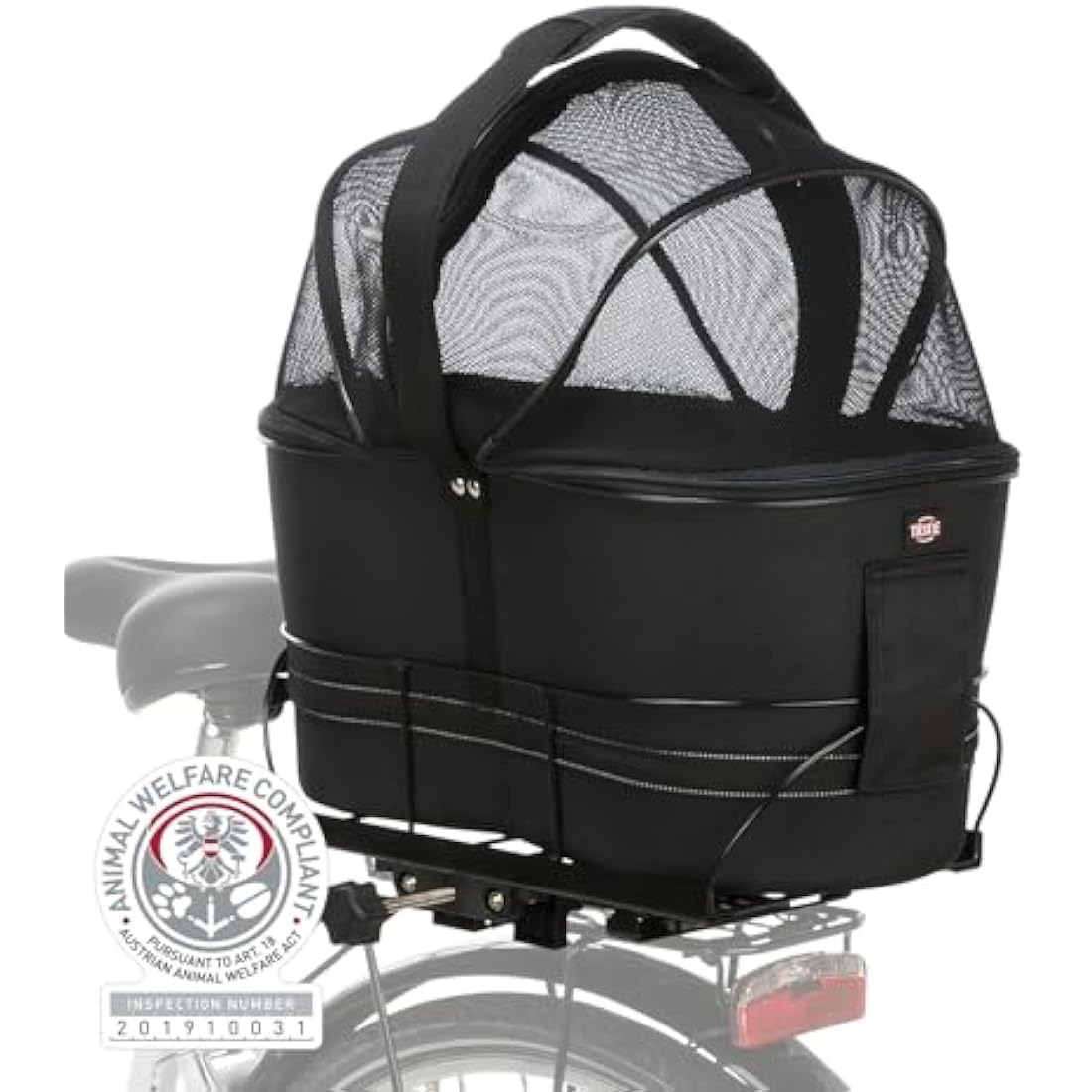 Trixie Bicycle bag, 48 × 29 × 42cm, Black