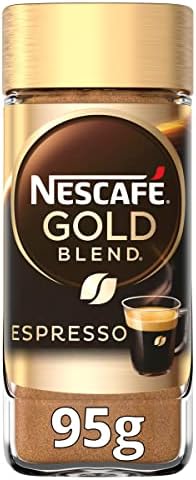 NESCAFÉ Espresso Instant Coffee, Rich Crema, 100 Percent Arabica Premium Instant Espresso Coffee, 95g (Pack of 6)