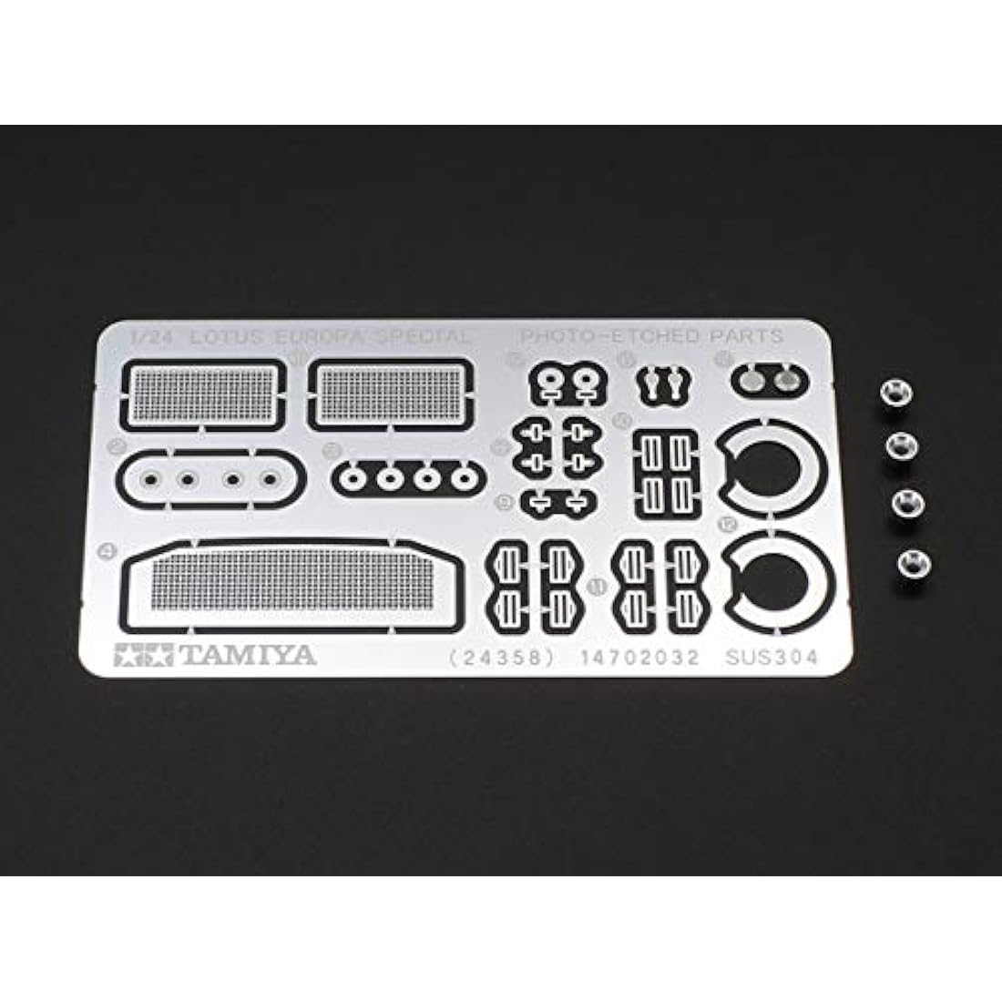 TAMIYA Lotus Europa Special 24358-000 Vehicle 1:24 Scale with PE, Model Kit, Plastic Kit, Assembly Kit, Detailed Replica, Unpainted, Black/Red/Blue