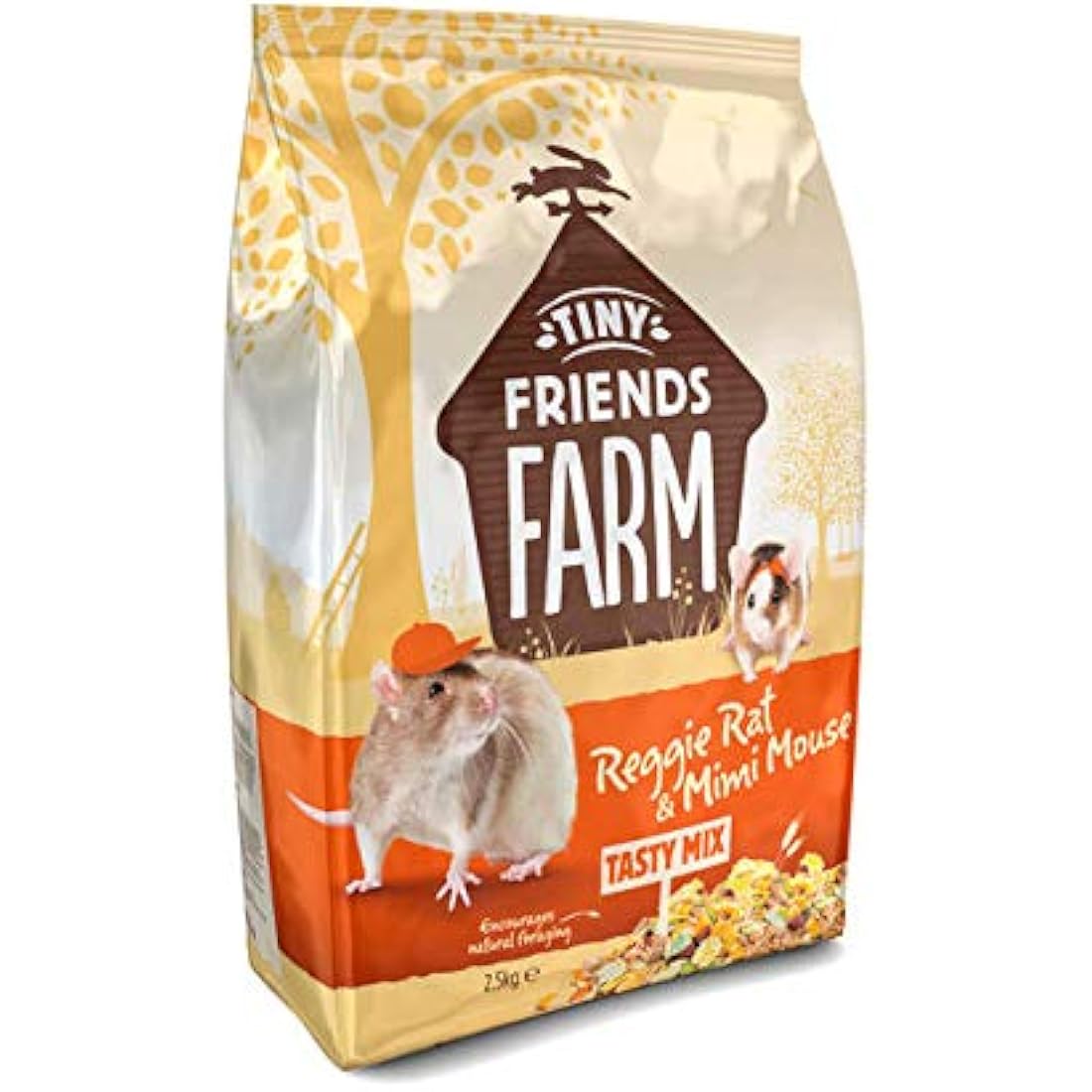 Supreme Petfoods Tiny Friends Farm Reggie Rat and Mimi Mouse Tasty Mix 2.5kg