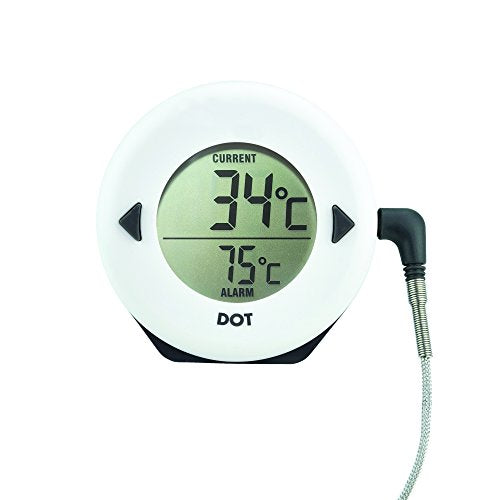 Thermapen DOT Digital Oven Thermometer for Meat Roasting — BBQ Thermometer Probe with Loud Alarm, Water-Resistant BBQ Meat Thermometer, Reads Up to 300 °C, 1.2m Meat Probe Included