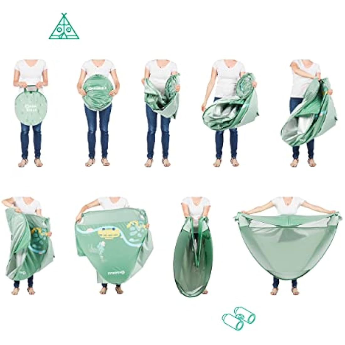 Badabulle Baby Tent with UV Sun Protection UPF 50+ | Baby Sun Shade Tent | Beach Tent