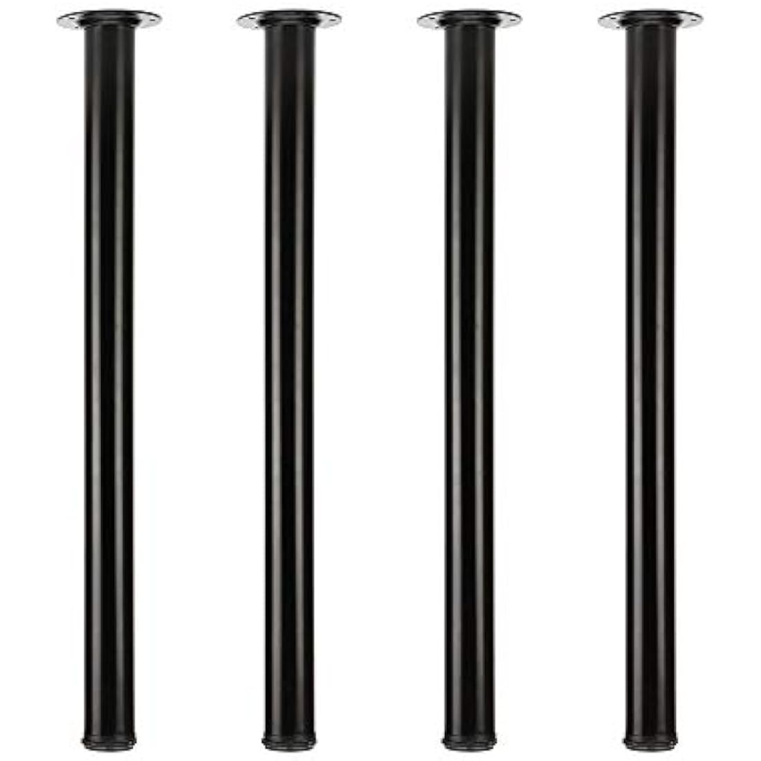 QLLY Table Legs 70cm/27.5 inch Adjustable Metal Desk Legs, 4 Pcs Furniture Legs, DIY Office Table Leg (70cm, Black)