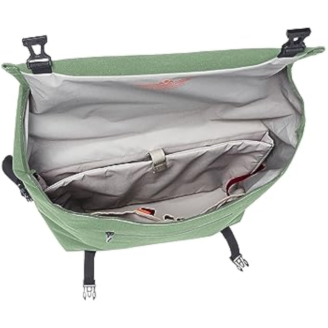 VAUDE Bicycle Pannier 2-1 20L Green Stylish Business Bicycle Bag 100% Waterproof Pannier Rack Bag Easy Attachment - Made in Germany
