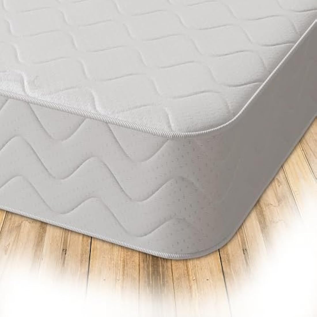 Starlight Beds Cooltouch Hybrid Small Single Mattress – Memory Foam Mattress with Springs, Maximum Value, 18cm Deep, Plush, White,(75cm x 190cm)