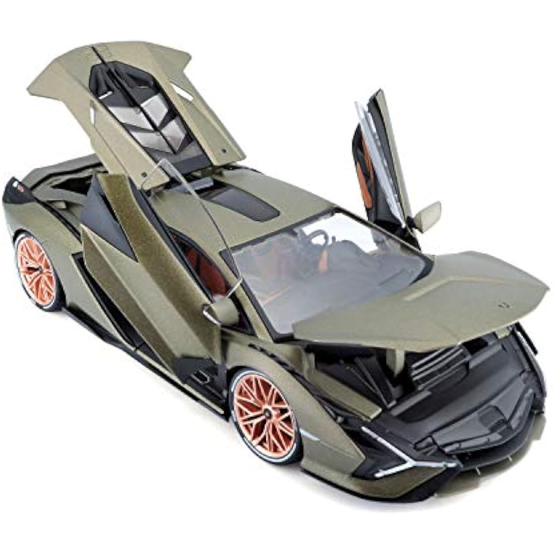 Bburago LAMBORGHINI SIAN Super Car - 1:18 Scale - Incredibly Detailed Die-Cast Replica Collectible Model Vehicle, Green